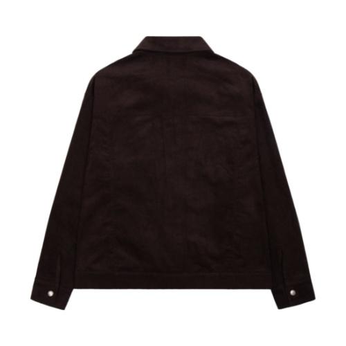 SWE - Áo sơ mi unisex SIGNATURE CORDUROY JACKET vải nhung sợi dài tay thêu chữ