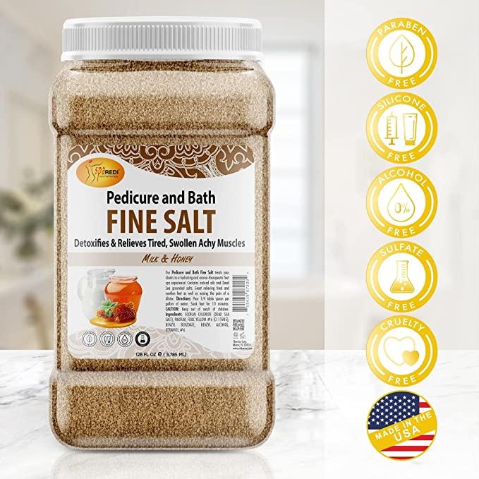 Muối tắm Pedi Bath Fine Salt mùi Sữa Mật Ong 3785 ml