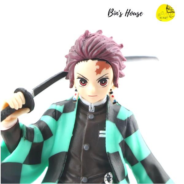 Mô Hình Nhân Vật Truyện Kimetsu no Yaiba -Tanjirou- Nezuko- Zenitsu-Inosuke-Giyuu-Shinobu cao 16cm