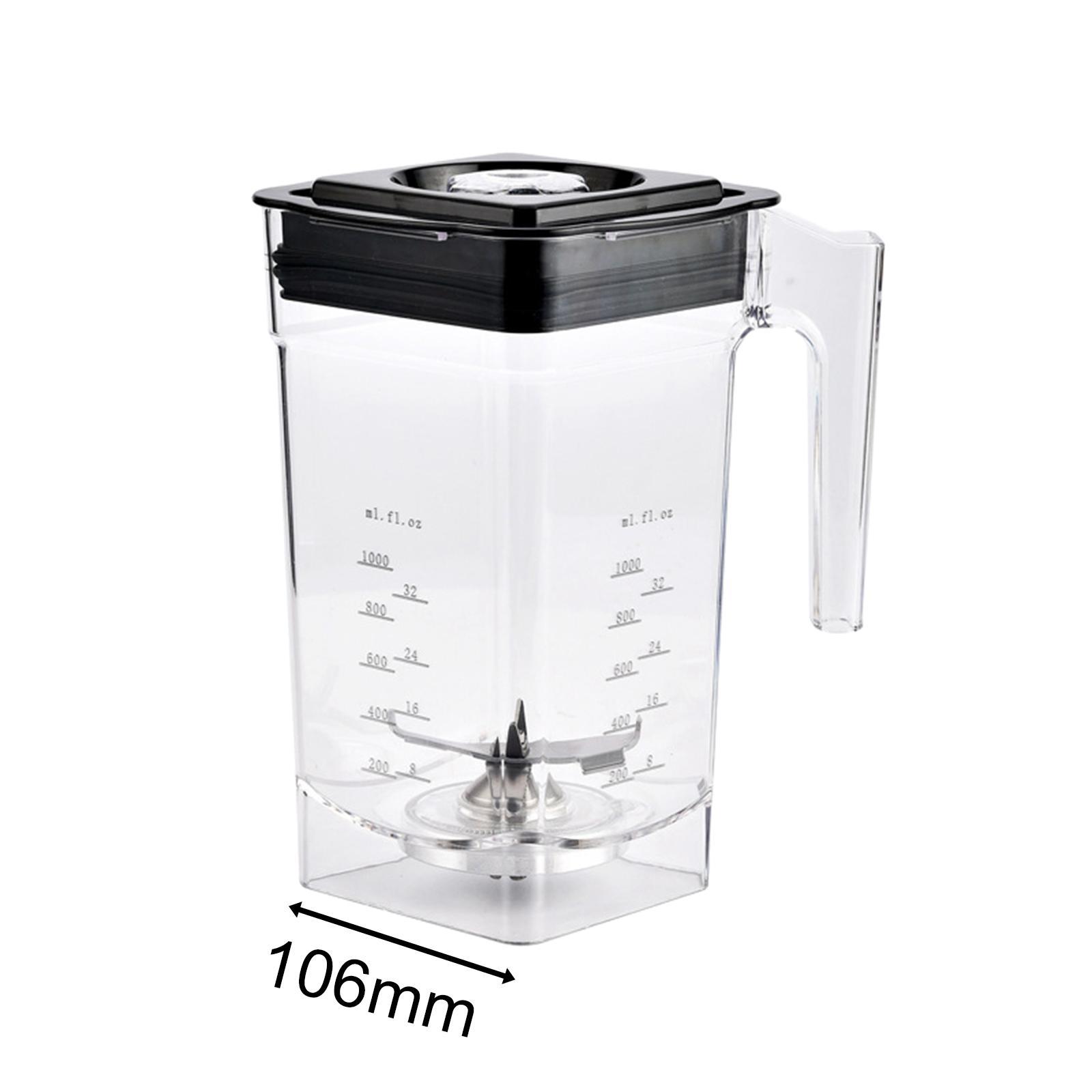 Blender Jar Blender Replacement Parts Clear Markings Easy to Clean with Lid Smoothie Machine Accessories Blender Replacement Jug for Soup