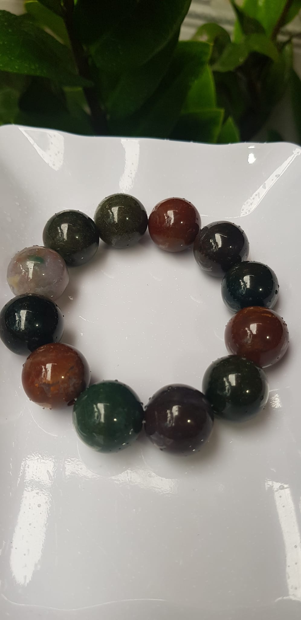 Vòng Nam Mới đá casidon size  lớn 18mm Vòng đa sắc màu sáng bóng đẹp đeo sang tay ạ Nam tất cả các mệnh đeo hợp ạ
