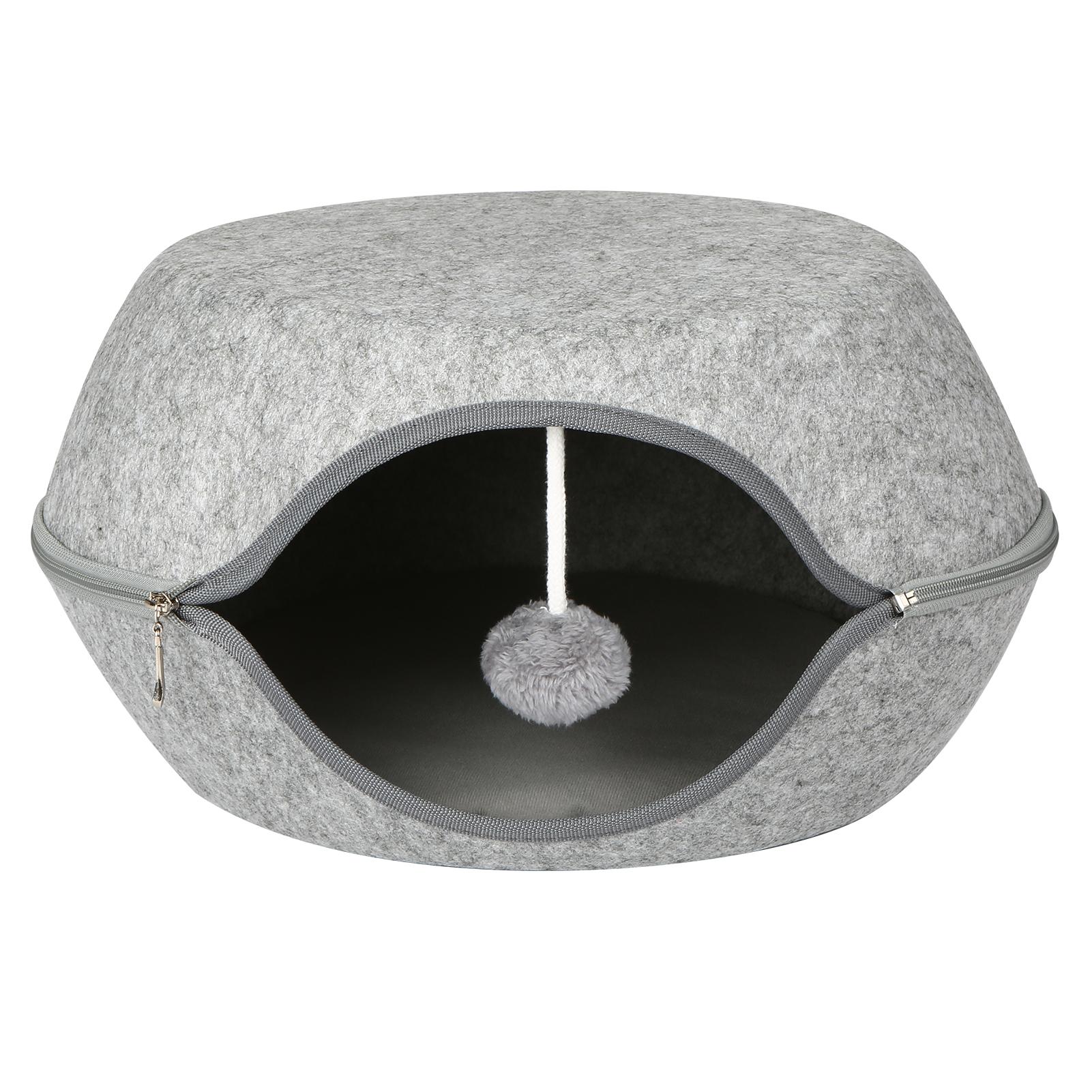 Giường hang Chất liệu nỉ với đệm có thể tháo rời cho mèo dưới 7,5kg