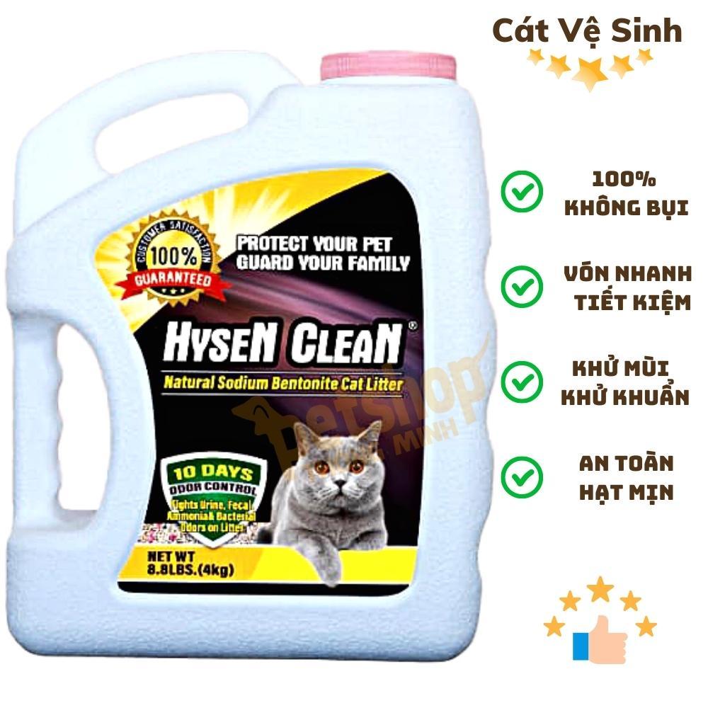 Cát Mèo Cát Vệ Sinh Cho Mèo Cao Cấp Không Bụi Hysen Clean 8KG