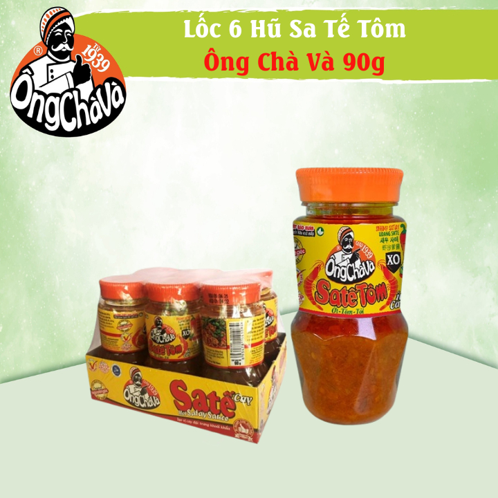 Lốc 6 Hũ Sa Tế Tôm Ông Chà Và 90gr ( Shrimp Satay)