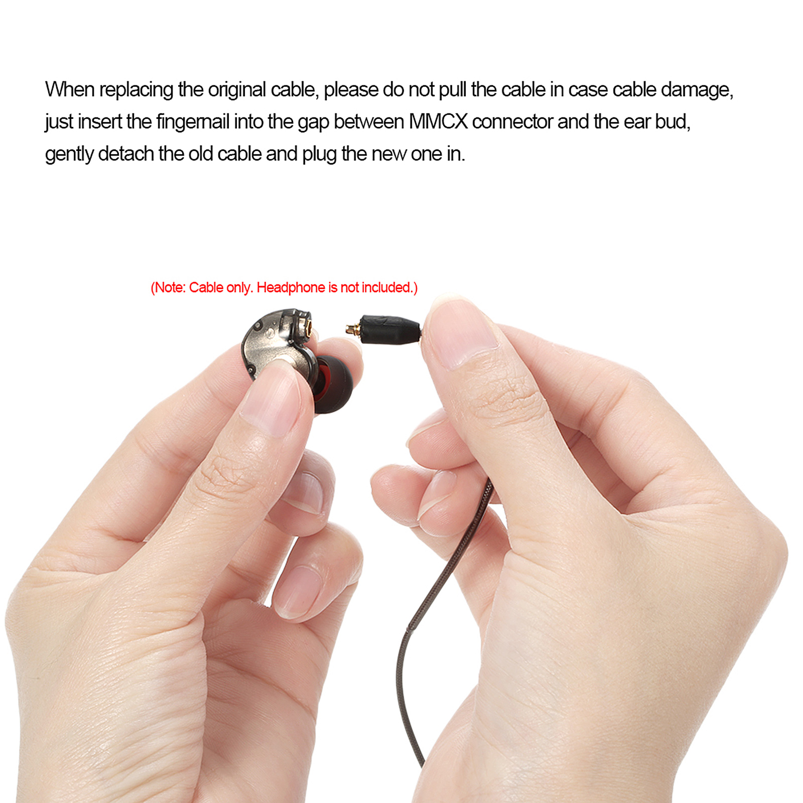 Cáp Tai Nghe Có Dây 3,5 Mm Có Thể Tháo Rời Đầu Nối Micrô MMCX Cho Shure Se215 Se315