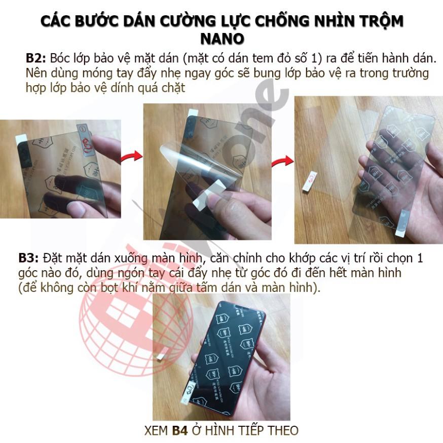 Dán chống nhìn trộm dành cho iPhone 11, 11 Pro, 11 Pro Max - Dán cường lực dẻo nano 9H