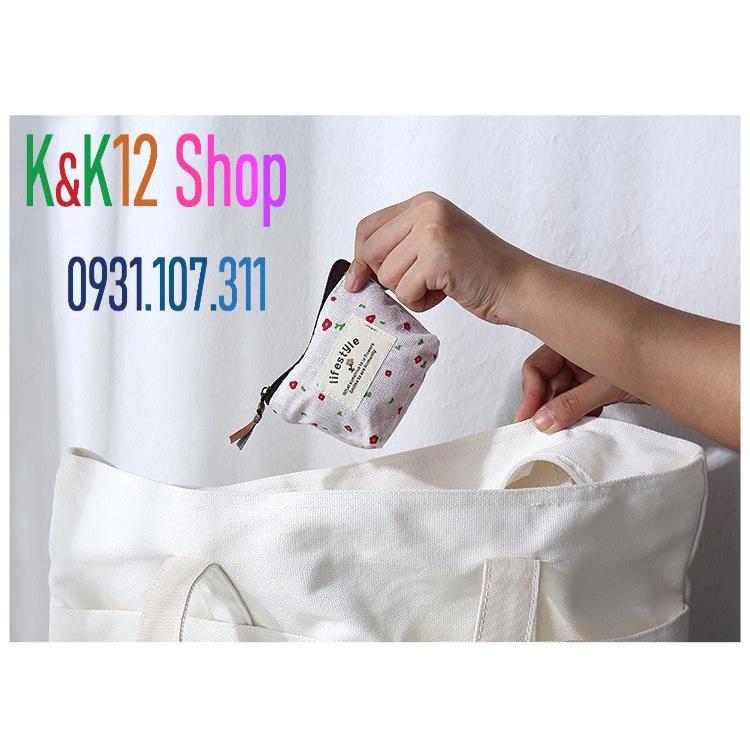 Túi mini cỡ nhỏ có khóa kéo để đựng thẻ chìa khóa và tiền xu.