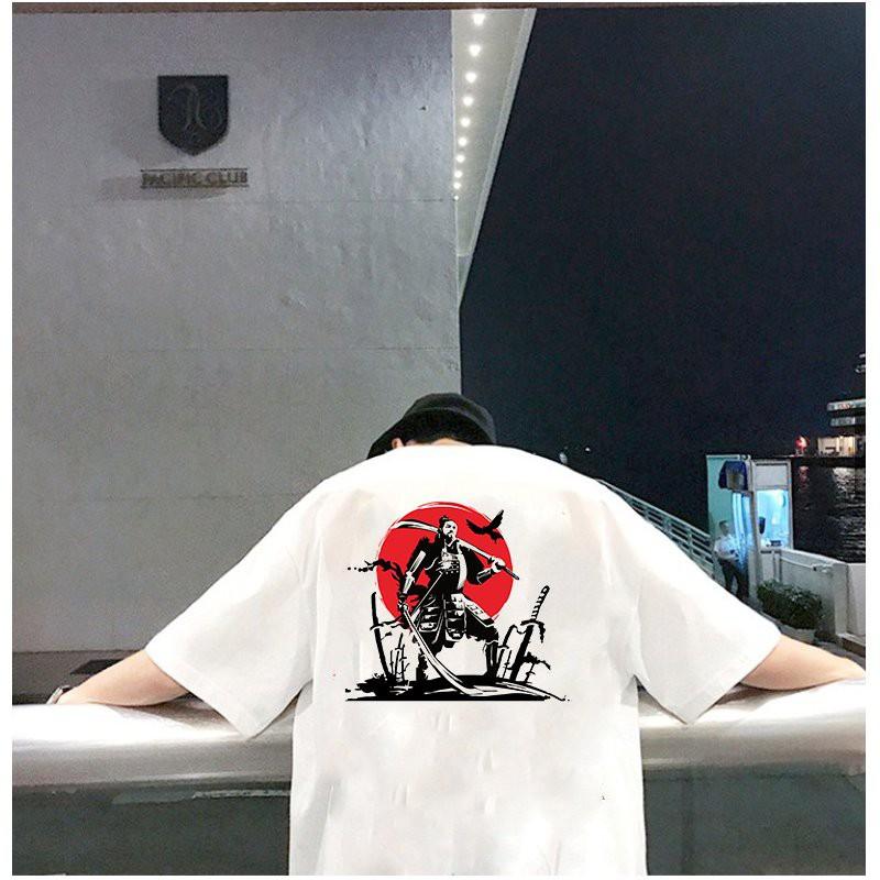Áo thun unisex độc lạ Samurai form rộng vải dày mịn 2019T1820