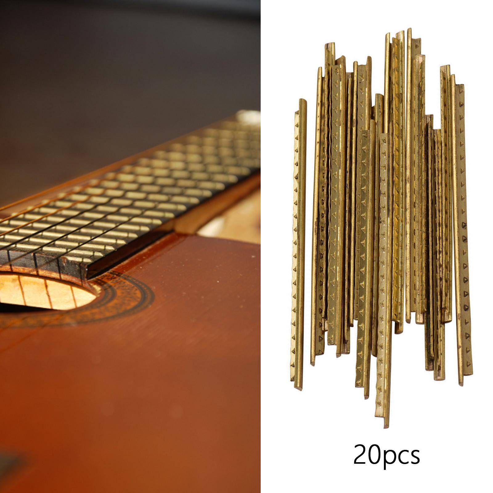 20Pcs Guitar Fret Wires Brass Fret Wire for Classical Guitar Electric Guitar