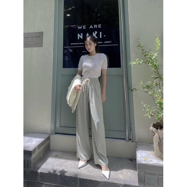 Áo len lỗ cổ tròn bo gấu 72a12 by germe