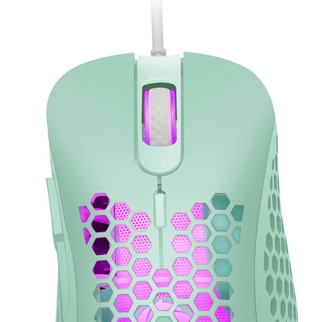Wired Game Mouse Hollow Hole Honeycomb Lightweight Computer MICE Pink