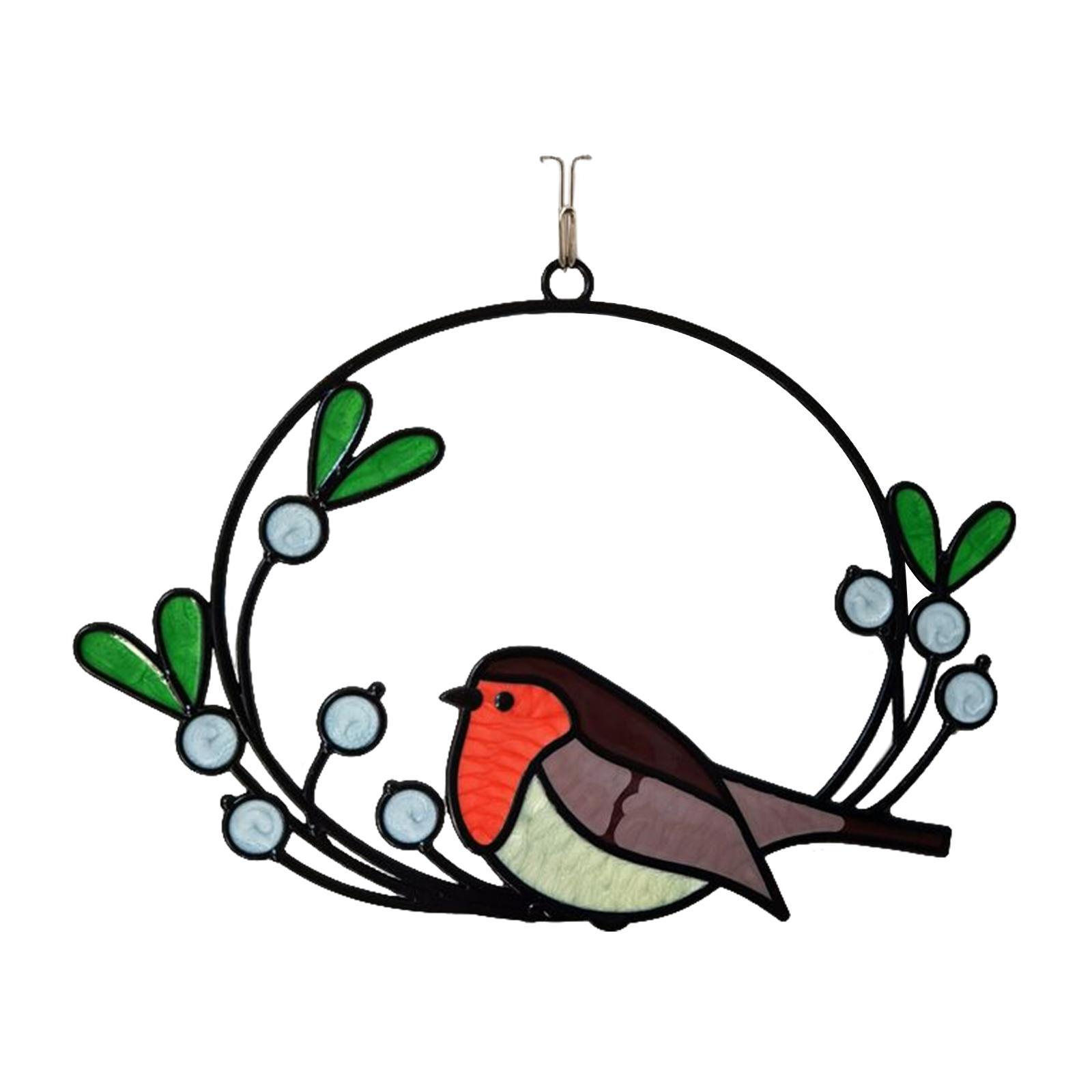 Metal Wall Art Decor Hanging Wall Sculptures Birds On The Branch Figurines