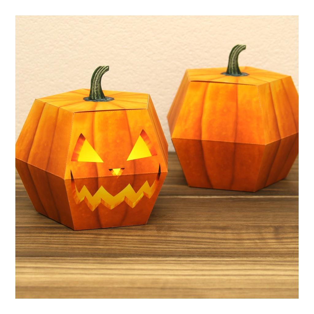 Mô hình giấy Lễ hội Halloween Lồng đèn Bí Ma