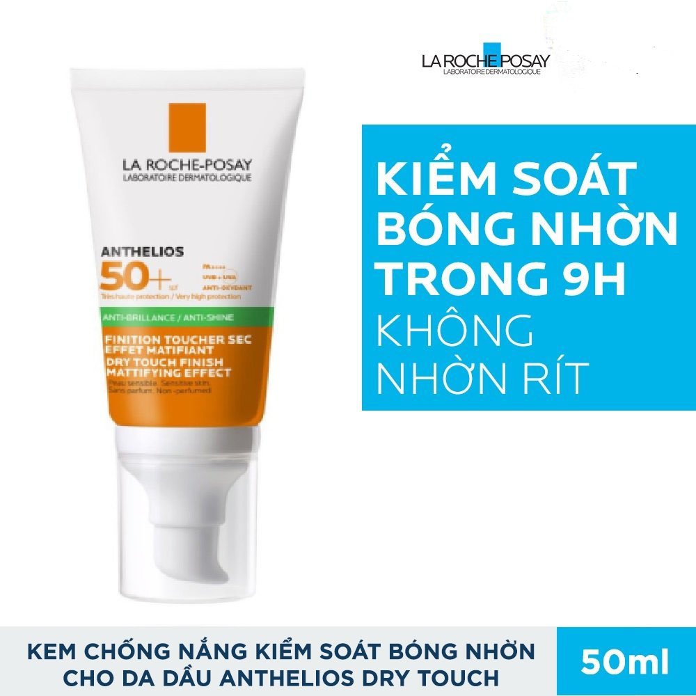 Kem chống nắng La Roche-Posay kiểm soát bóng nhờn và bảo vệ da SPF 50+ Anthelios Dry Touch 50ml