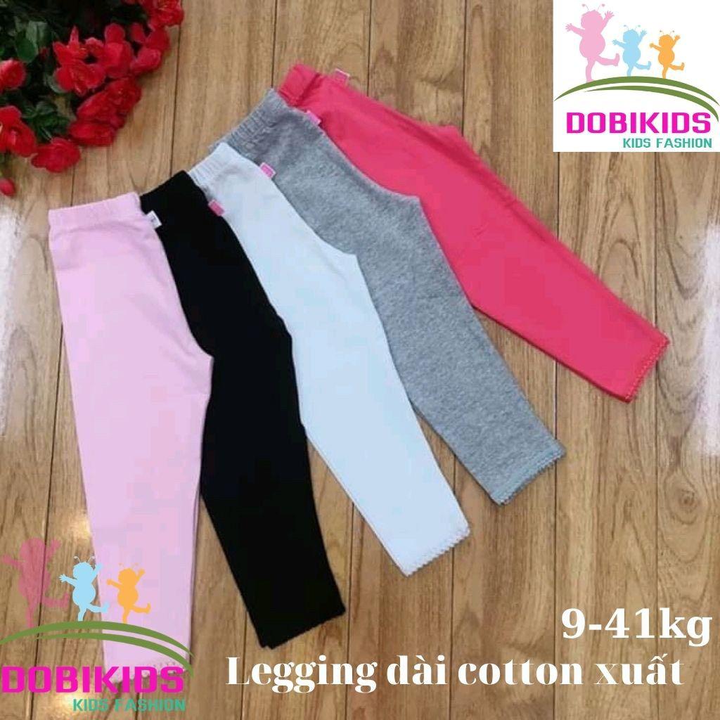 Quần legging bé gái quần dài cho bé thun co giãn 4 chiều mềm mịn dày co giãn từ 8-20kg