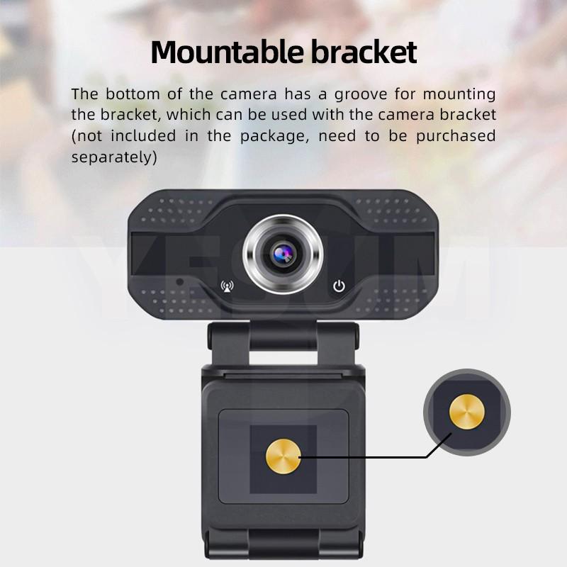 Webcam HD 1080P 4K tiện lợi dành cho máy tính