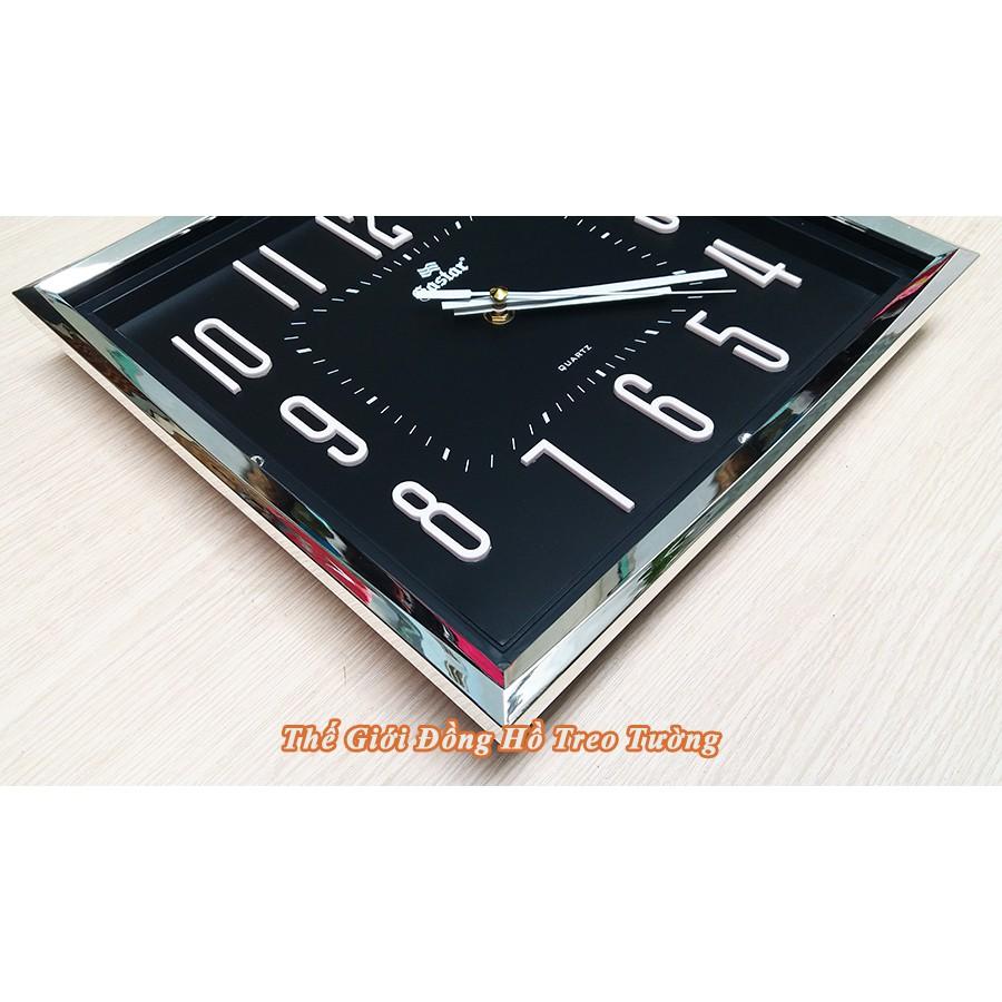 Đồng hồ Eastar Viền kim tự tháp, Số nổi 3D, Máy kim trôi Êm ái