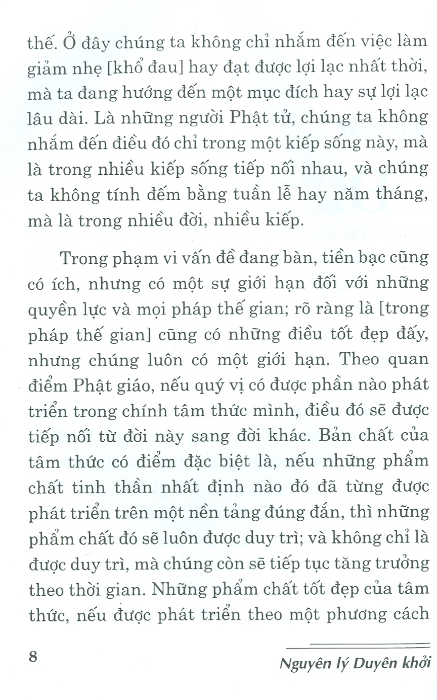 Nguyên Lý Duyên Khởi - Bài Giảng Về 12 Nhân Duyên Và Cách Vận Dụng Vào Sự Tu Tập Theo Phật Giáo Tây Tạng