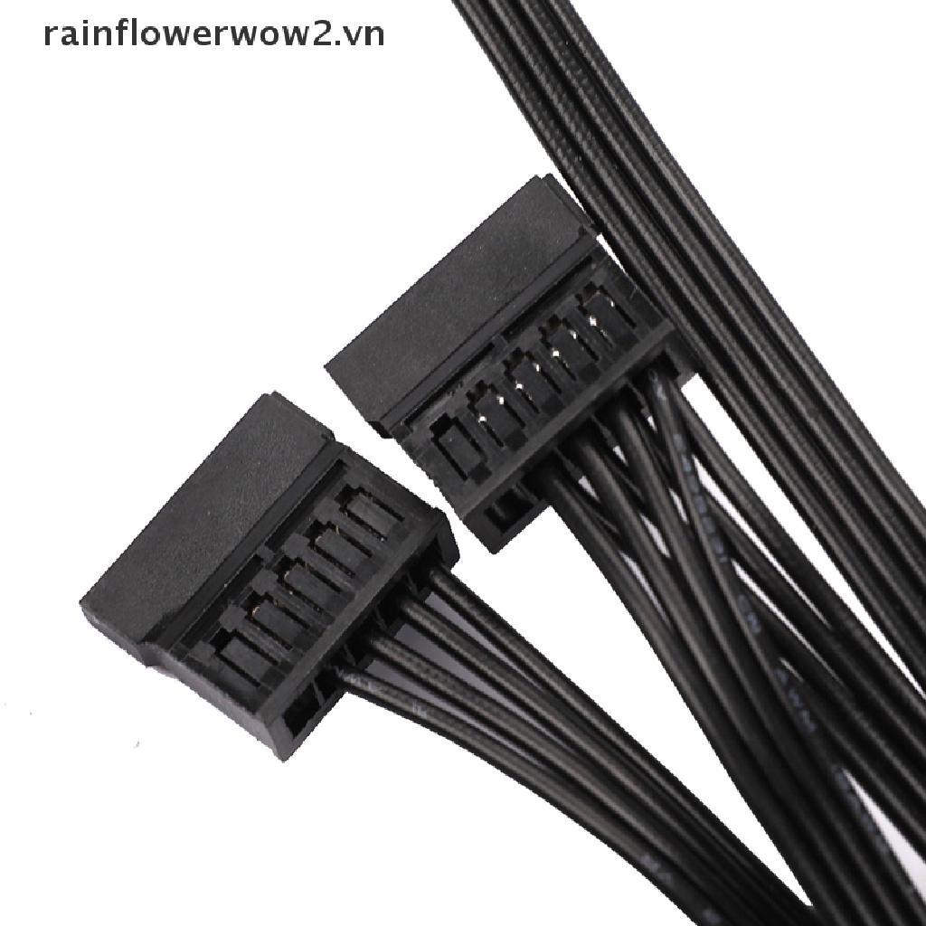 Dây Cáp Chia Nguồn Ổ Cứng 4pin IDE 1 Sang 5 SATA 15Pin DIY Chuyên Dụng