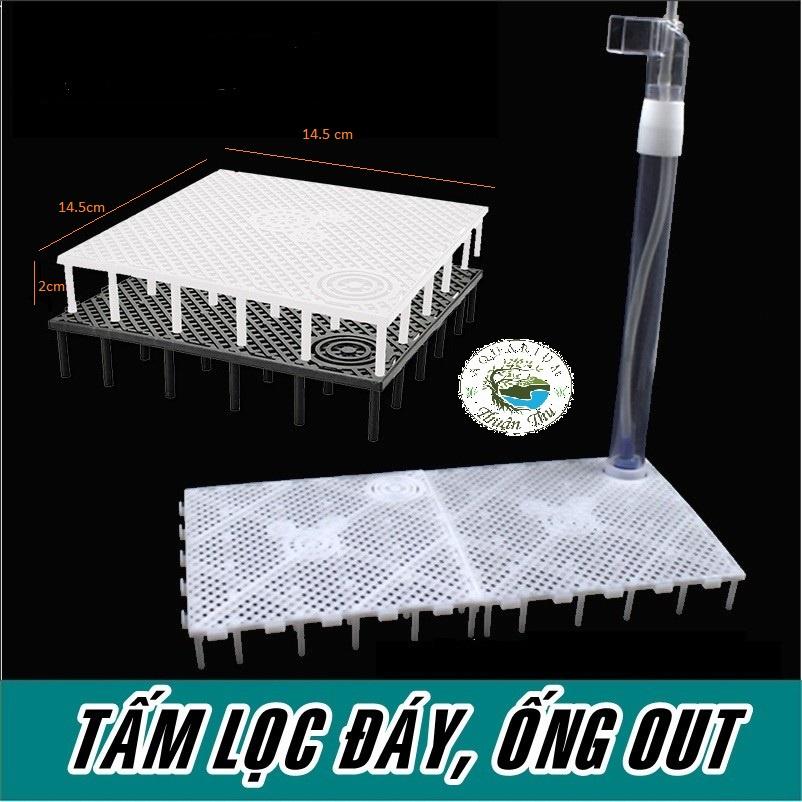 Bộ lọc đáy tawan_Vĩ lọc đáy_Ống mỏ vịt+ sủi dùng cho bể thủy sinh bể cá tép