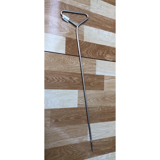 Xuyên nướng thịt inox hai thanh tiện lợi
