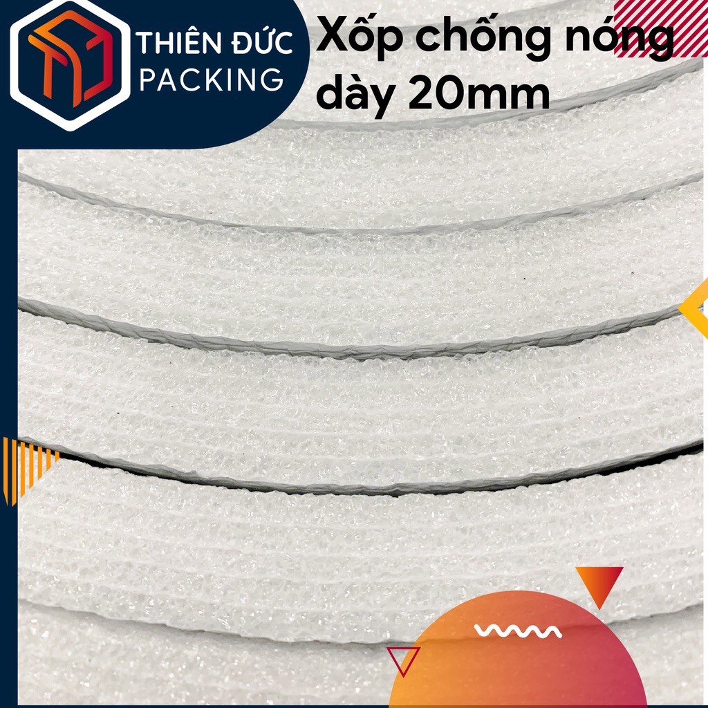 Cuộn xốp PE OPP tráng bạc dày 20mm x 1m x 1m cách nhiệt bảo ôn, cách âm, chống nóng, làm chiếu ngủ văn phòng