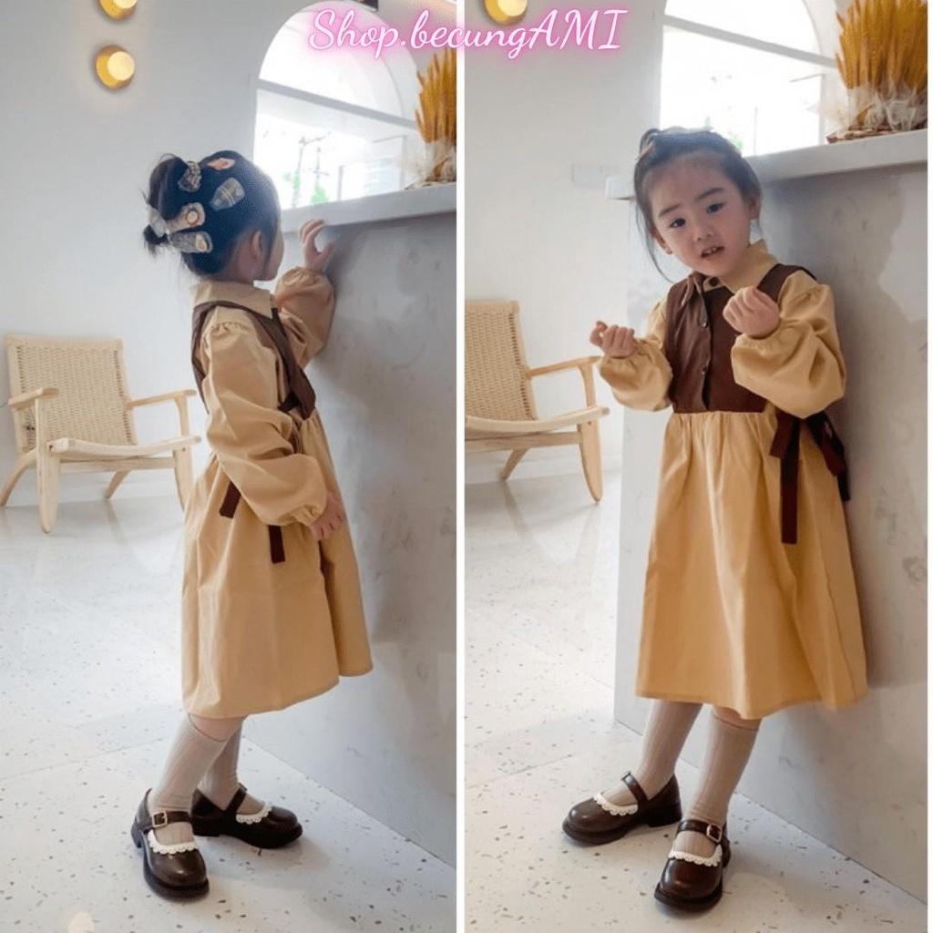 Giày búp bê bé gái Lolita phong cách tiểu thư Hàn Quốc màu Đen Trắng size 22-36 - Giầy trẻ em gái dễ thương