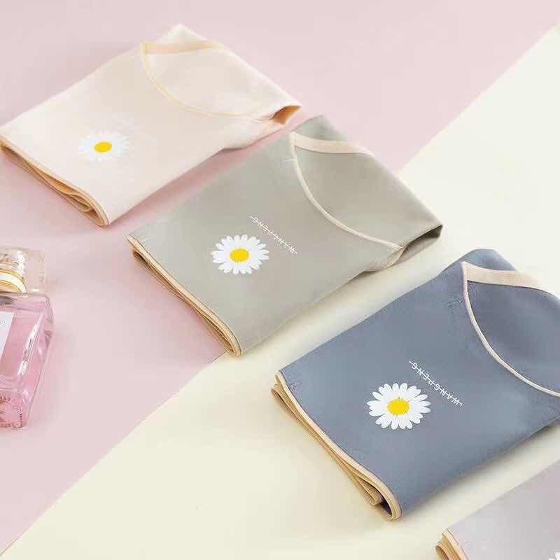 10 Quần Lót Cotton Kháng Khuẩn Không Đường May Hoa Cúc