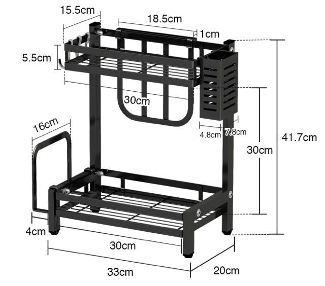 Kệ đựng gia vị 2 tầng
