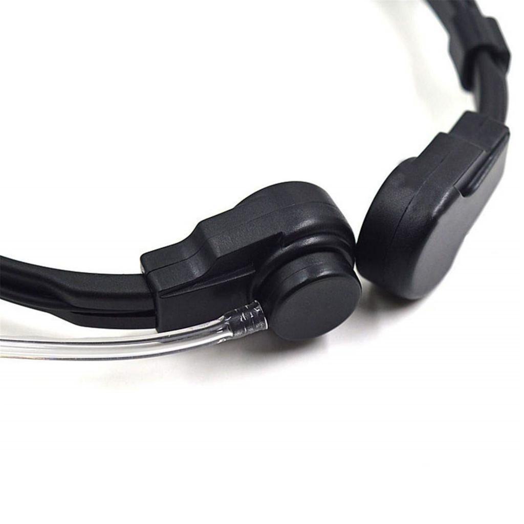 Throat Earpiece Walkie Talkie Air Tube Microphone Mic for GP338