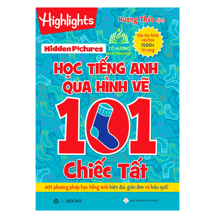 Sách - Hidden Pictures  Học Tiếng Anh Qua Hình Vẽ 101 Chiếc Tất