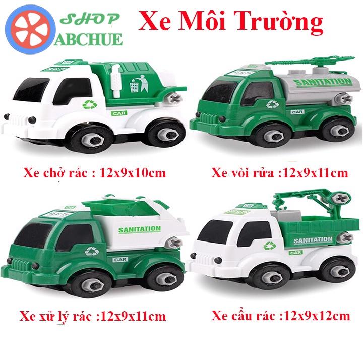 Đồ chơi cho bé ô tô lắp ráp tặng dụng cụ tháo lắp