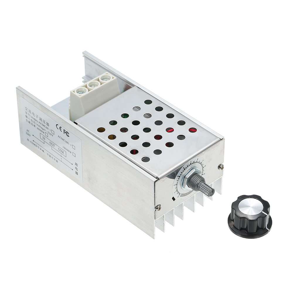 Bộ Điều Chỉnh Điện Áp Kỹ Thuật Số Scr Thyristor Ac 220v 6000w Có Vỏ