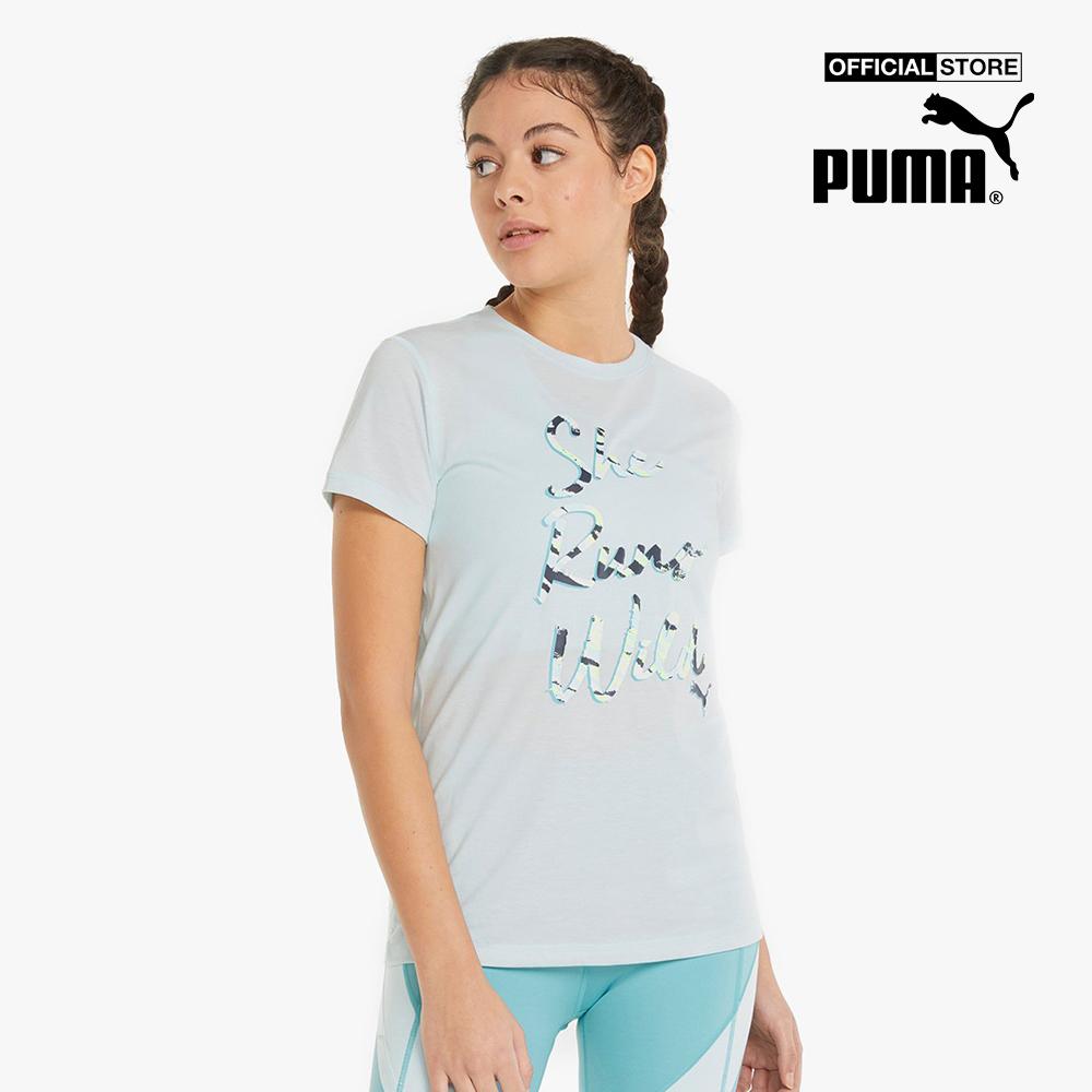 PUMA - Áo thun thể thao nữ tay ngắn Graphic Illustrated Training 521633