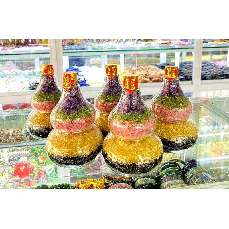 Hồ Lô Thu Hút Tài Lộc Đá Vụn Thạch Anh