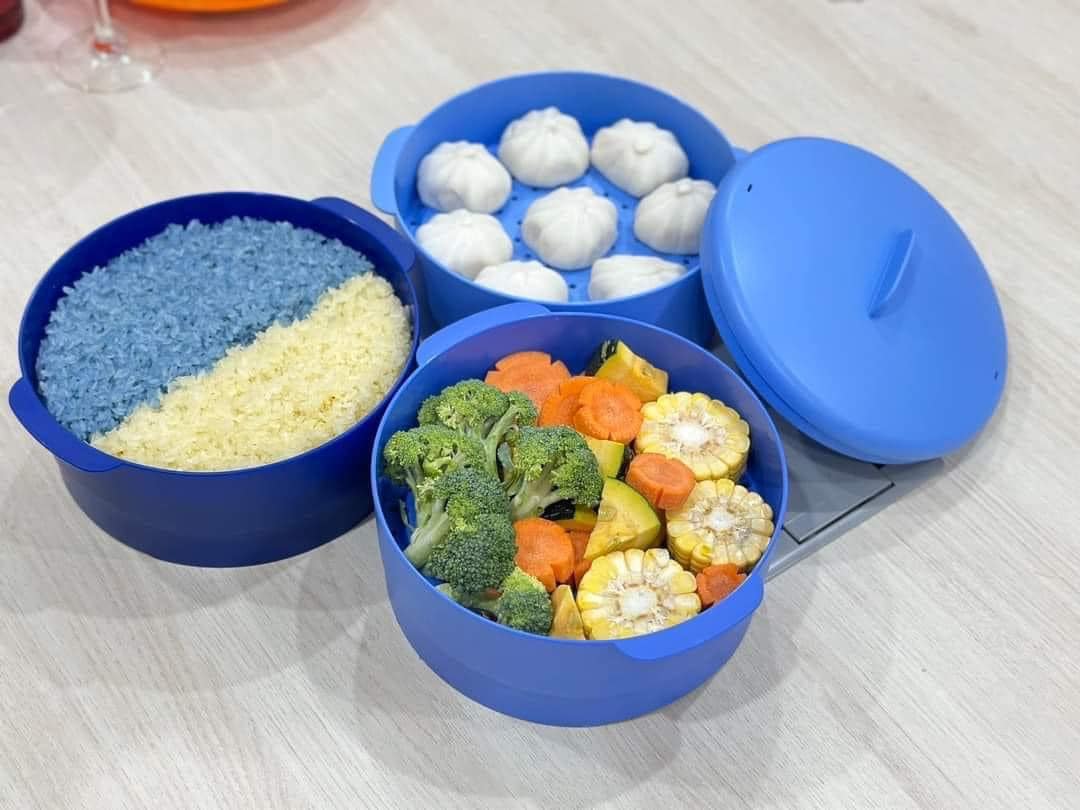 XỬNG HẤP 3 TẦNG STEAM IT MÀU TÍM