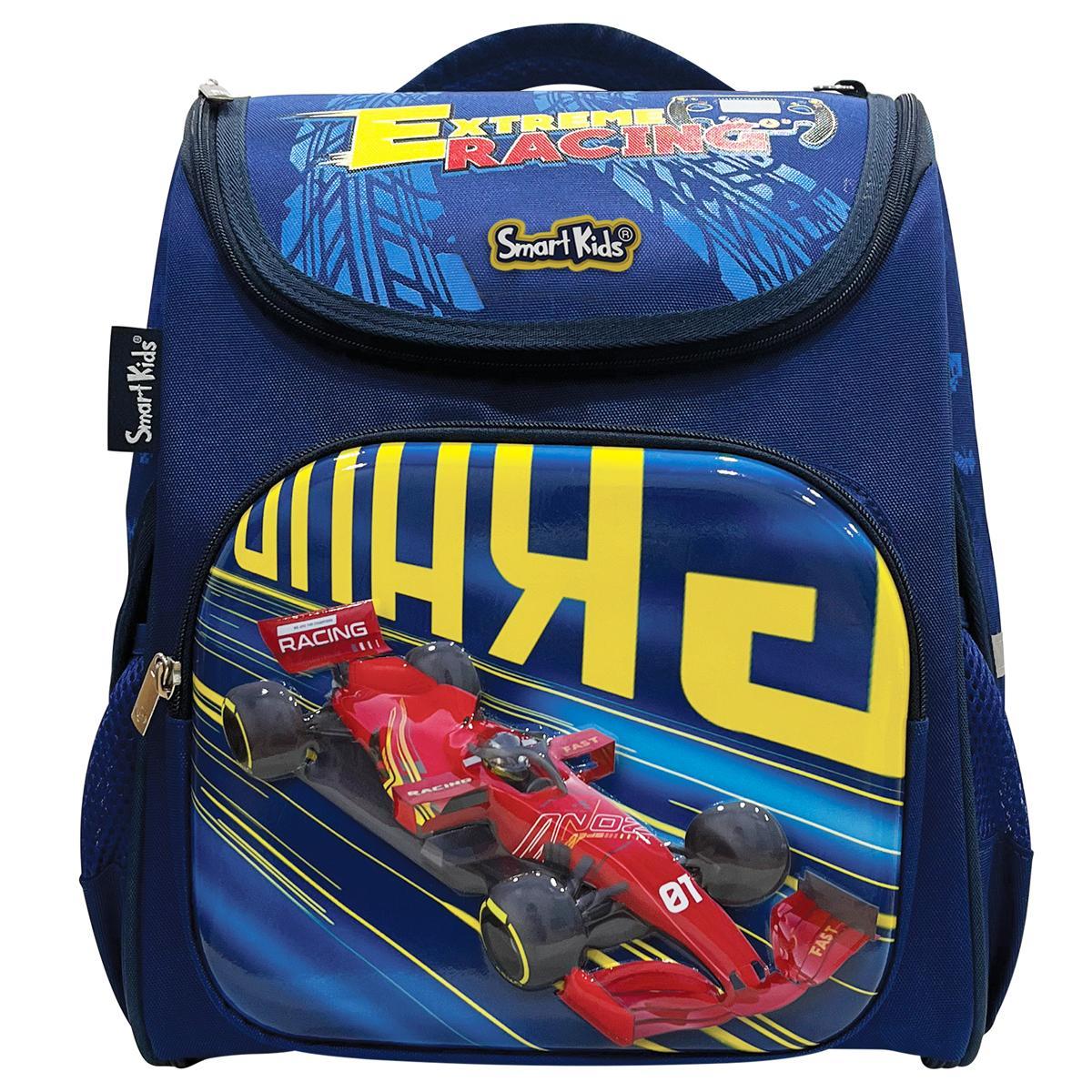 Ba Lô Chống Gù Fancy World- F1Car - SmartKids B-030 - Màu Xanh Đậm