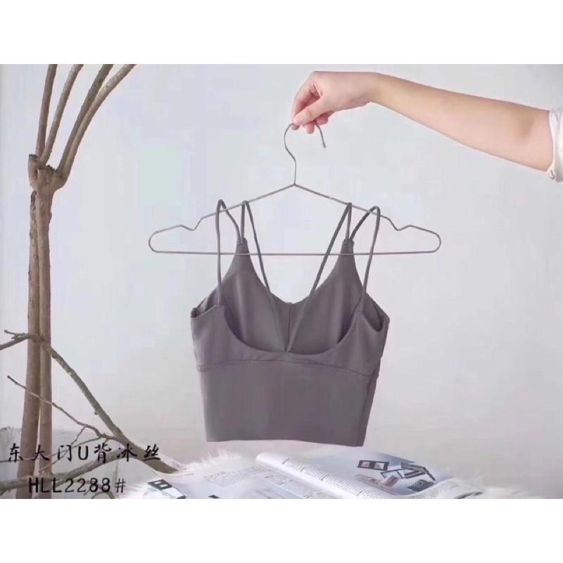 Áo bra su croptop dây chéo lưng sexy( có đệm ngực