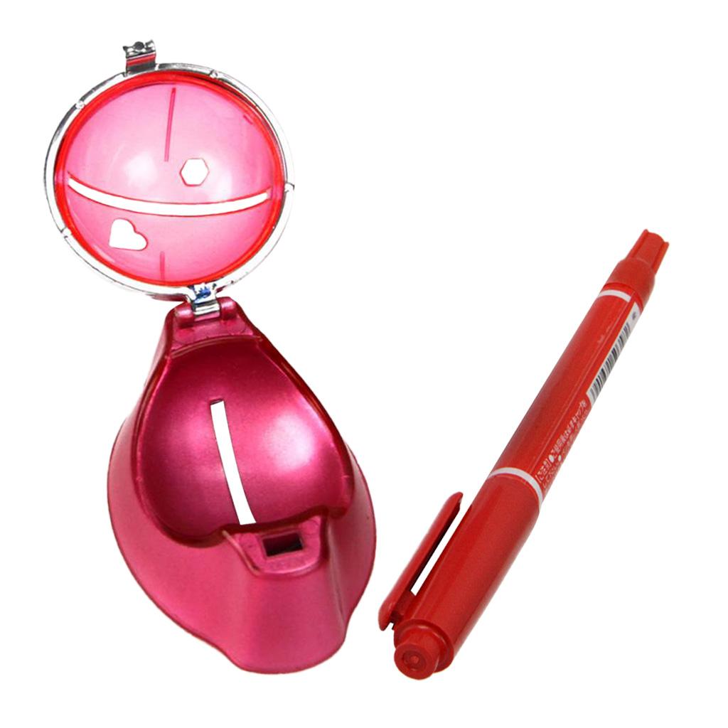 Golf Ball Liner Marking, Alignment Putting Tool Ball Marker Clip with Marker Pen Sports Training Accessories
