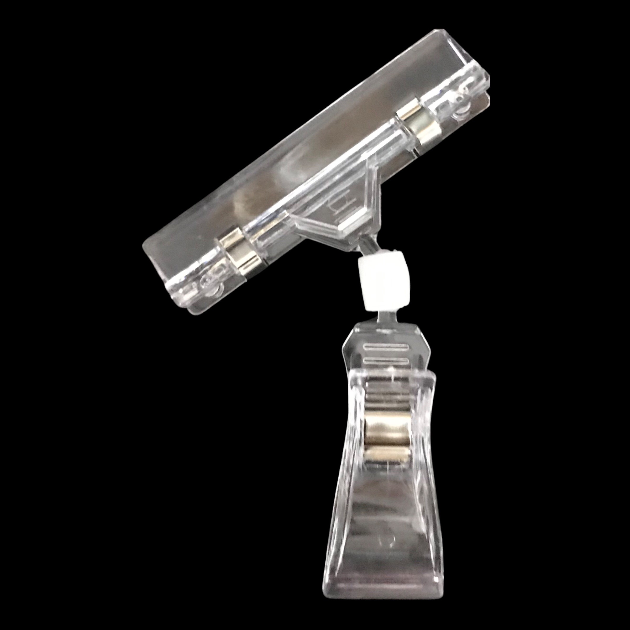 Kẹp nhựa JE010 10.5cm 2 đầu trắng trong - Bịch