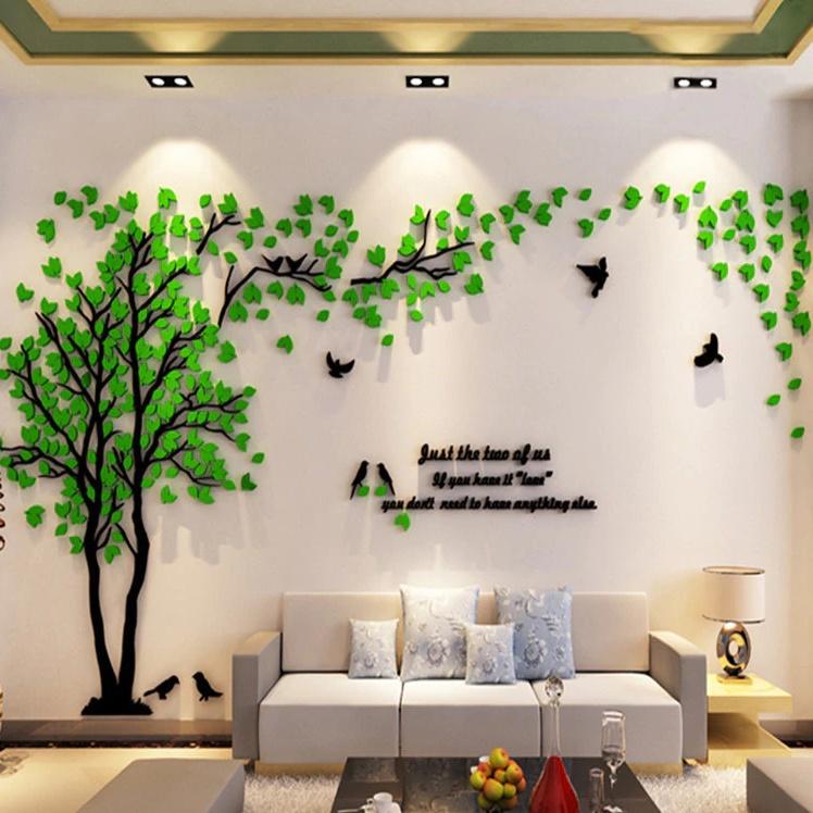 Decal 3D trang trí tường nhà cửa Home Decor Bedroom Living Room Wallstickers
