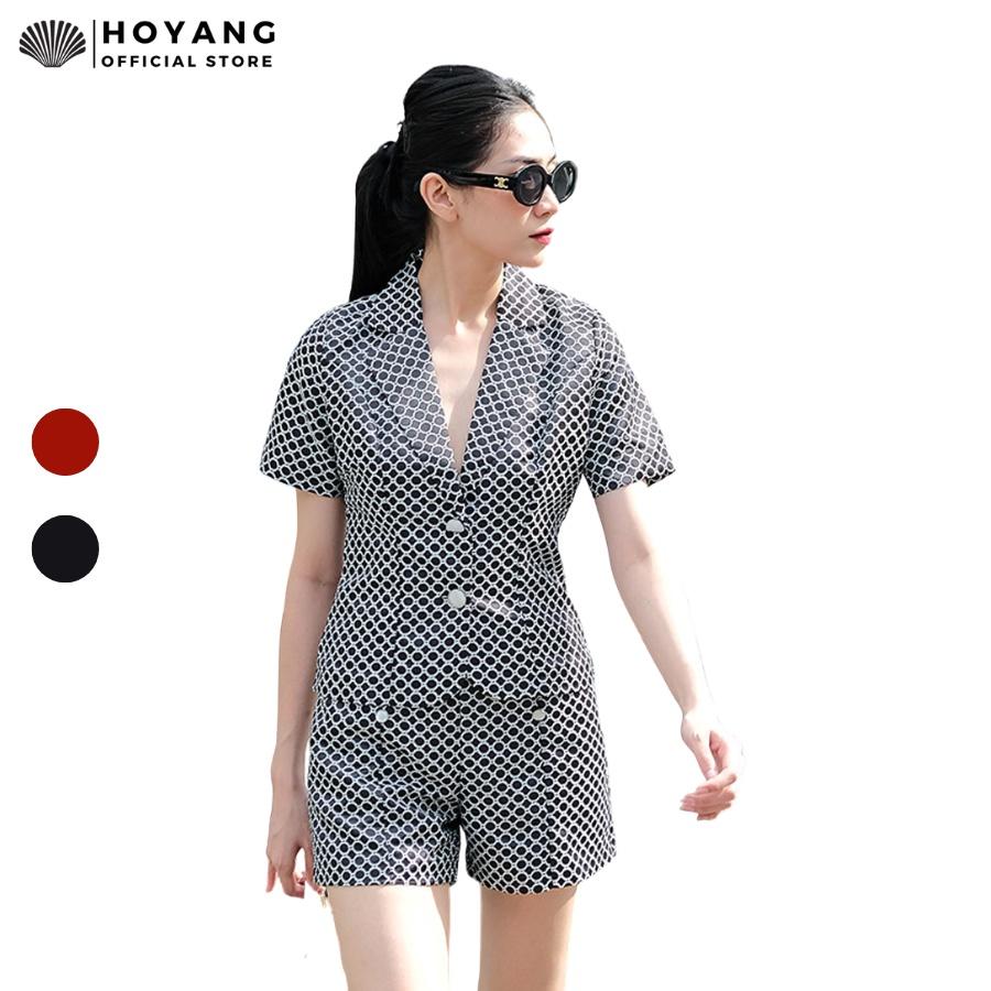 Áo Khoác Vest Nữ Họa Tiết Hàng Hiệu HOYANG AAVHY01