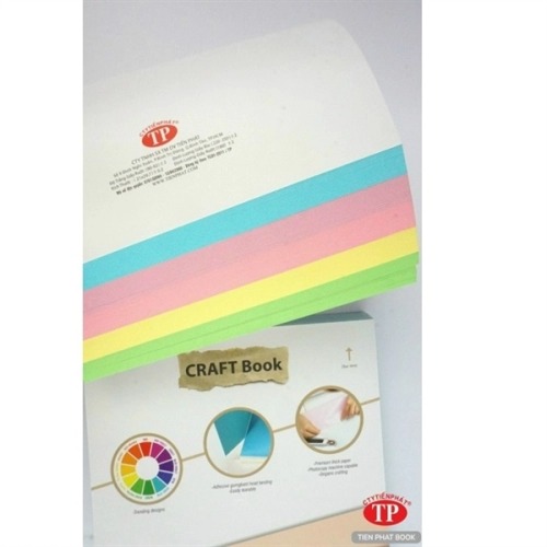 Giấy thủ công Craftbook 5 màu 180Gsm