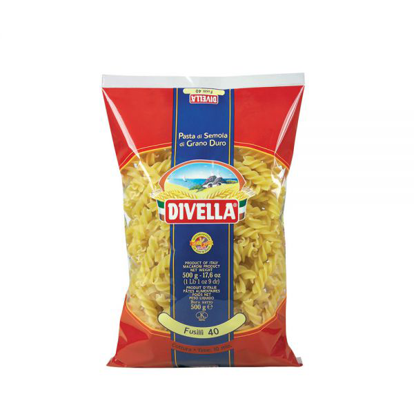 Nui Xoắn Divella Fusilli Số 40 (500g)