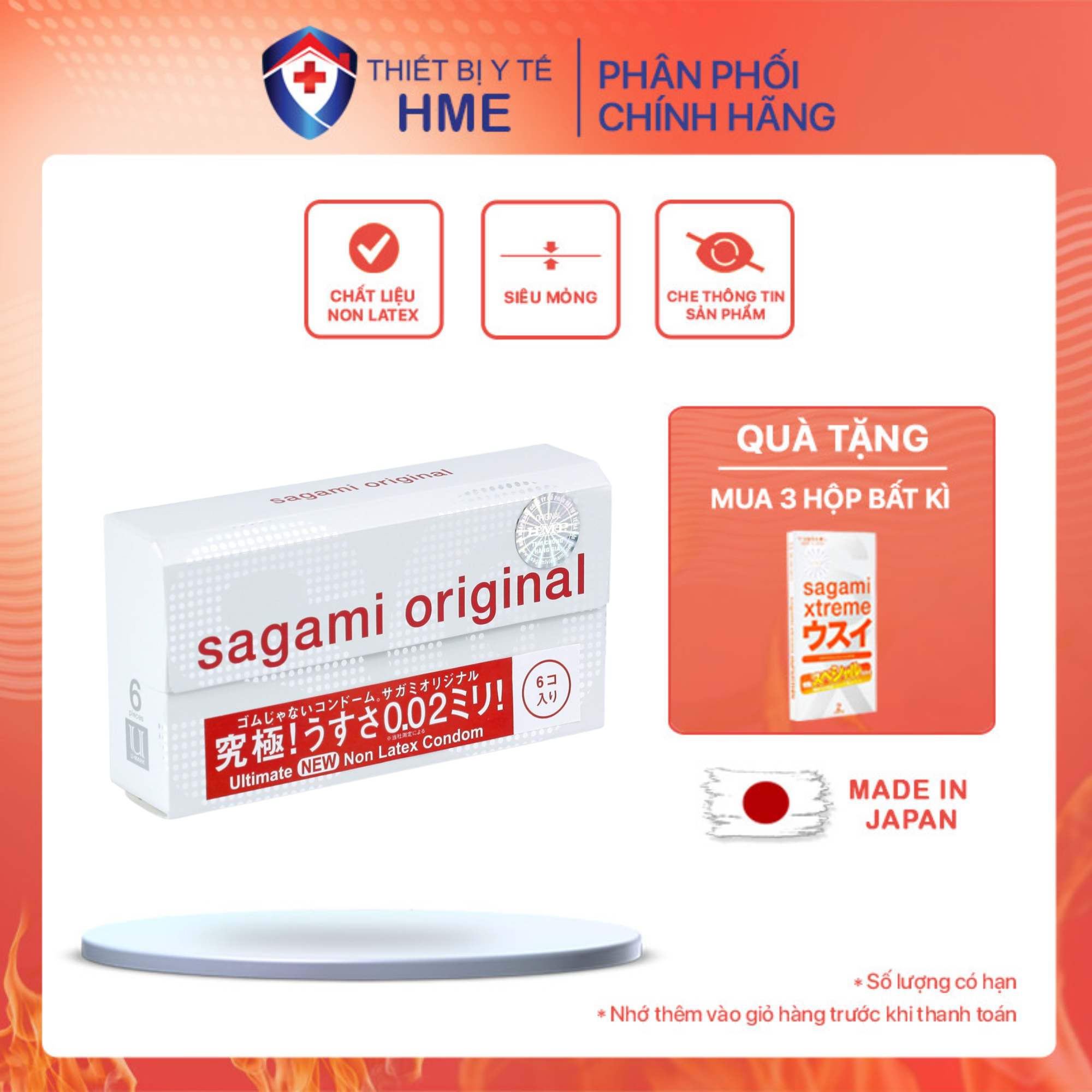 Bao Cao Su Sagami Original 0.02