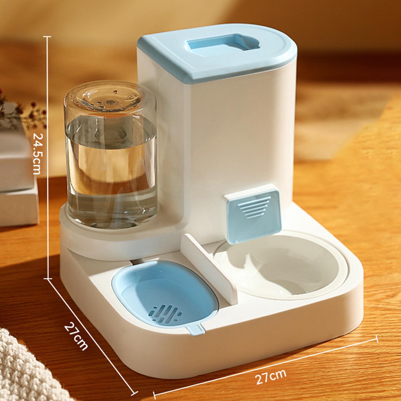 Automatic Dog Cat Feeder Feeder and Waterer Set Drinker Feeder Kitten Pet Supplies Travel Feeder and Water Dispenser Water Drinking Bowl