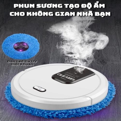 ️ FREESHIP ️ ROBOT LAU NHÀ SMART MUTE LAU ƯỚT-LAU KHÔ-PHUN SƯƠNG TẠO ĐỘ ẨM