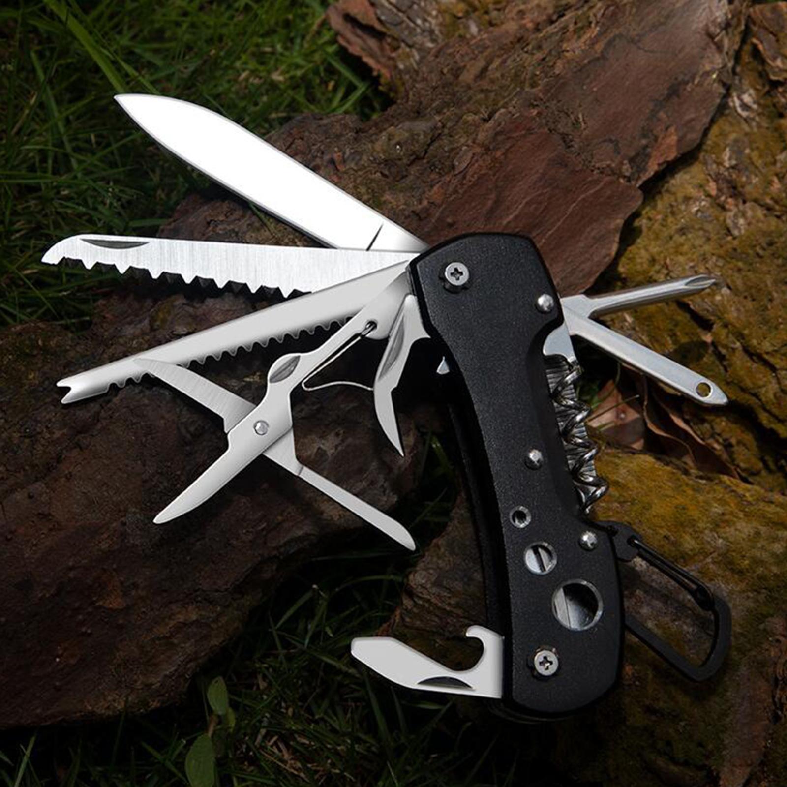 Pocket Multitool Pliers Saw Foldable for Survival Hiking Outdoor