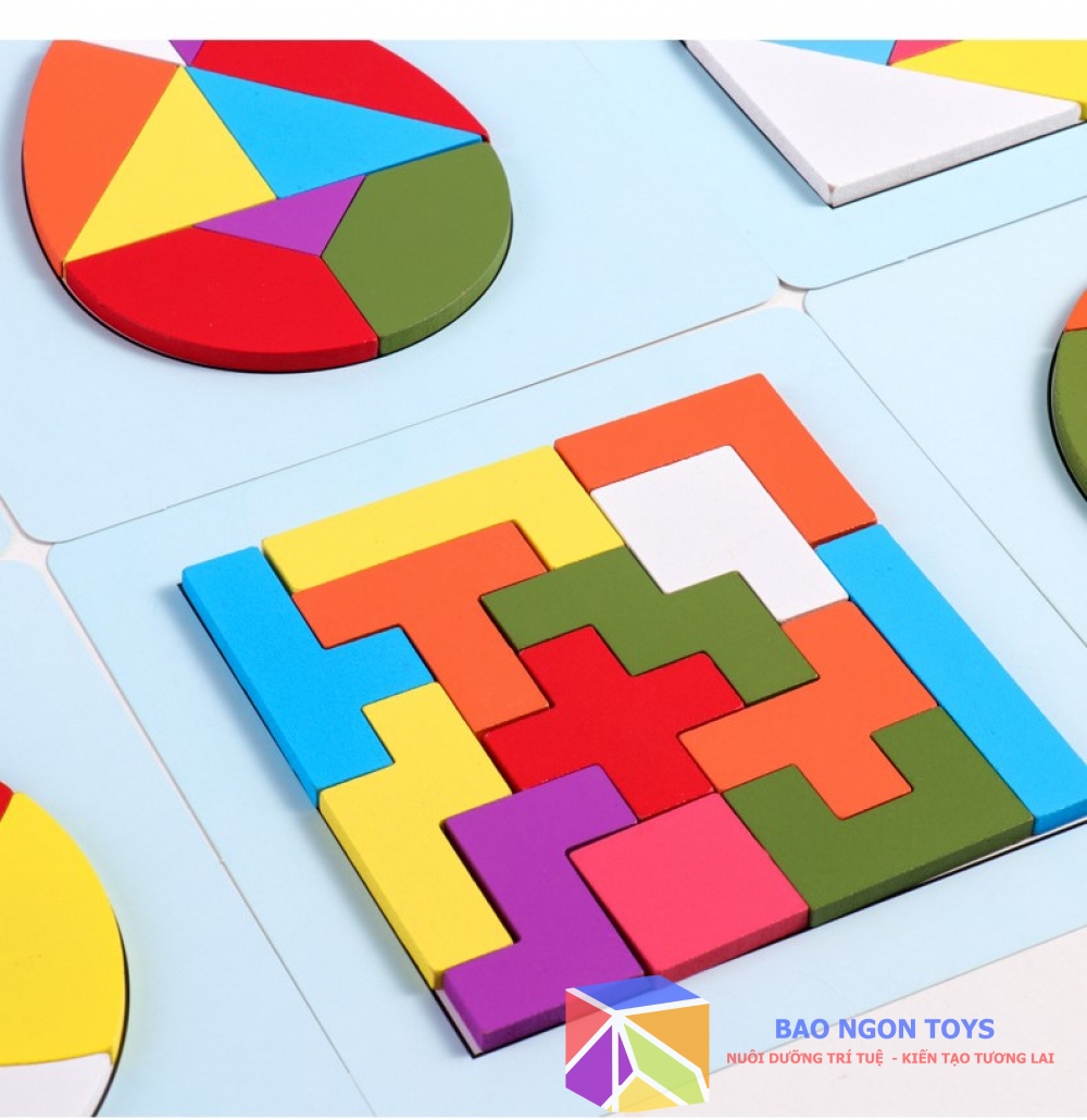 SET GIÁO CỤ ĐỒ CHƠI XẾP HÌNH, GIÚP BÉ PHÁT TRIỂN TRÍ THÔNG MINH THỊ GIÁC, NHẬN BIẾT HÌNH HỌC - DG126