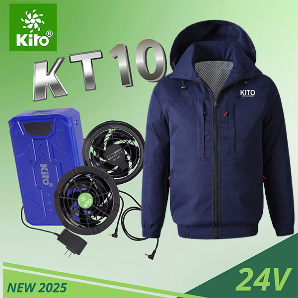 Bộ áo điều hòa KITO NEWPRO KT10 thế hệ mới nhất 2026 quạt 24V siêu bên ,chống chai ,chống phồng